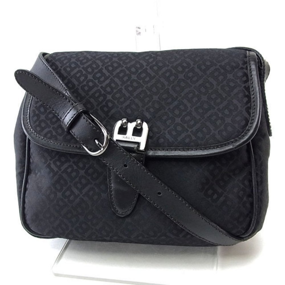 Bally Shoulder bag B logos Black Black Woman Authentic Used Y2625